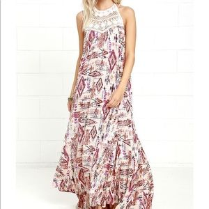 Billabong Shine On Maxi XS-L Crochet Halter top